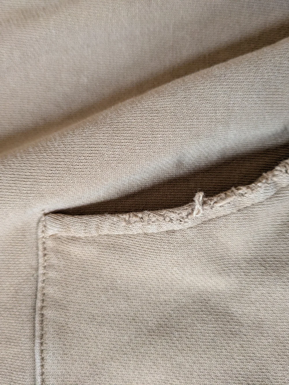 Valabasas Play Hoodie Size 14 Boys Youth Tan Brown Satin Lined Distressed V-Play
